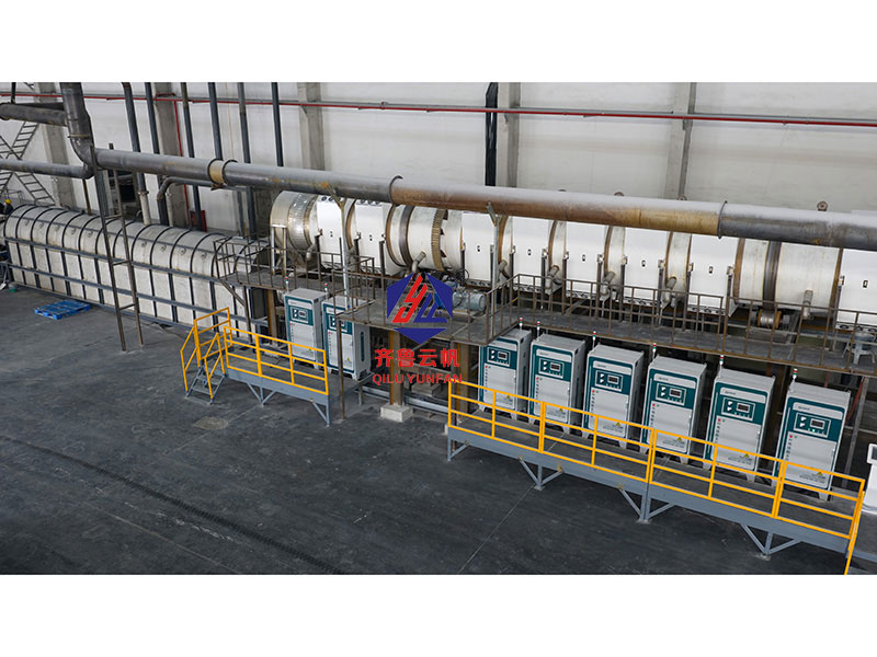 由我司承建的江蘇南通氟化鈣電磁烘干生產線已于近日成功投產并穩(wěn)定運行